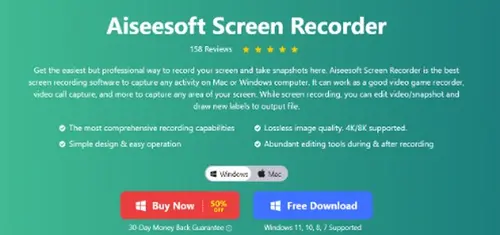 Aiseesoft Screen Recorder скрийншоуър